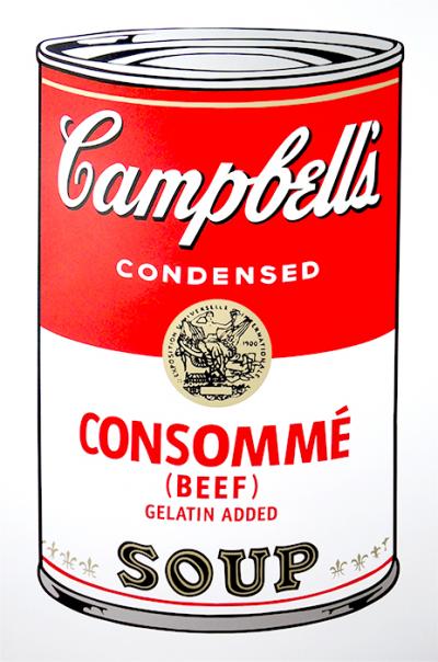 Andy WARHOL (d’après) - Campbell’s Soup, Consommé, Sérigraphie 2