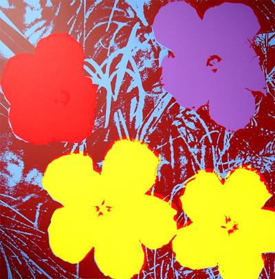 Andy Warhol (after) Sunday B. Morning - Flowers 11.71 Screen print, COA included - Pop Art 2
