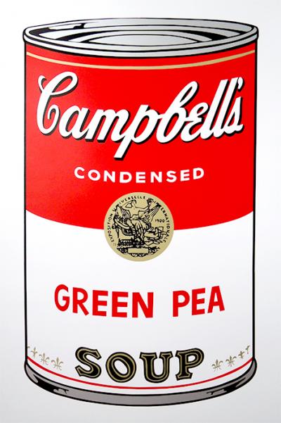 Andy Warhol (after) - Campbell’s Soup, Green Pea, Screen print, COA included - Pop Art 2