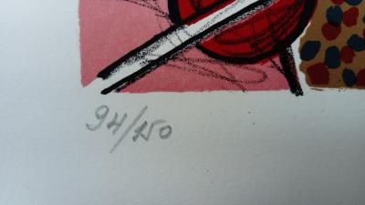 CORNEILLE - Boxeurs II, 1985 - Lithographe signée au crayon 2