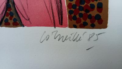 CORNEILLE - Boxeurs, 1985 - Lithographie signée au crayon 2