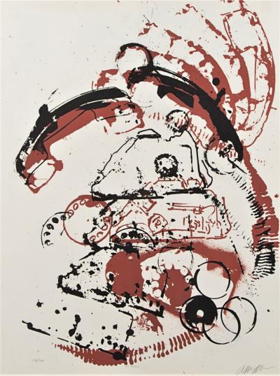 ARMAN - The telephone - Lithograph signed in pencil 2