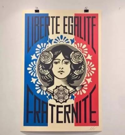 Lithographie OBEY Giant/ Shepard Fairey signée et datée 2