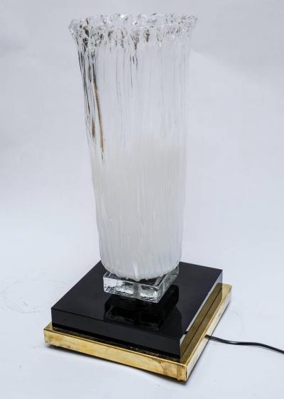 Paire de lampes en verre de Murano, 1985 2