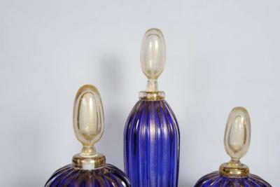 Set de trois bouteilles en verre de Murano 2