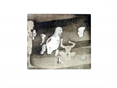 Jorge CASTILLO - Composición erótica, Lithographie signée à la main et numérotée 2