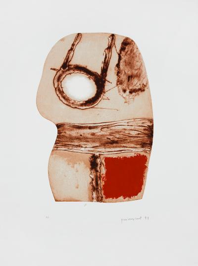 Josep GUINOVART - Imatges i terra II, 1991 - Gravure signée au crayon 2