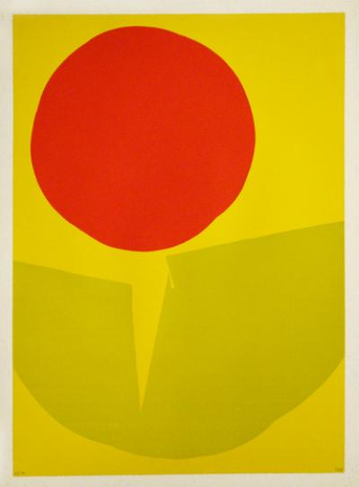 Luis FEITO - Círculo IV, 1970 - Hand signed screenprint