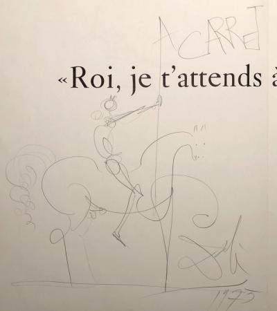 Salvador DALI - Dessin original signé et daté 2