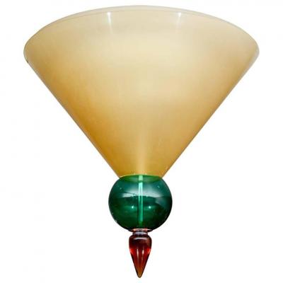 Plafonnier en verre de Murano, 1975 2