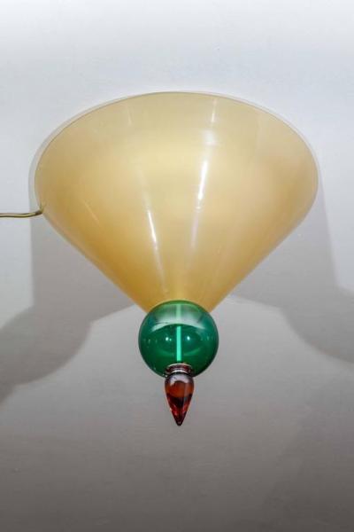 Plafonnier en verre de Murano, 1975 2
