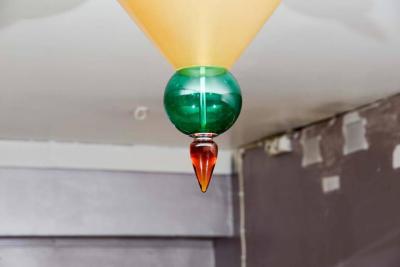 Plafonnier en verre de Murano, 1975 2