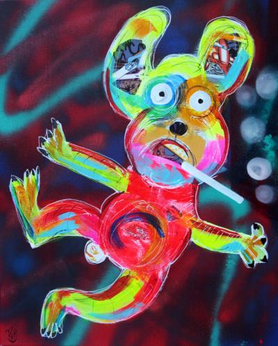 PyB boule dog smoking 2