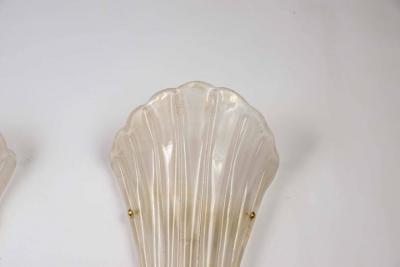 Italie, Set de quatre appliques en verre de Murano 2