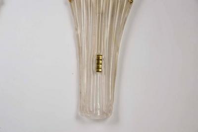 Italie, Set de quatre appliques en verre de Murano 2