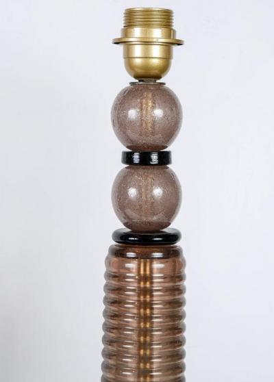 Paire de lampes en verre de Murano, 1975 2