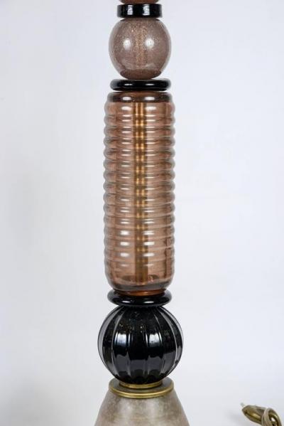 Paire de lampes en verre de Murano, 1975 2