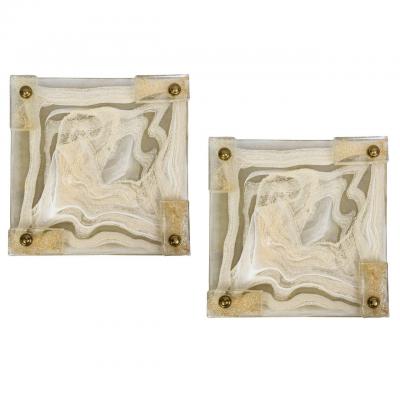 Paire d’appliques en verre de Murano 2