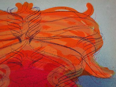 Jean MESSAGIER : Hommage à Federico Fellini - Lithographie signée au crayon 2