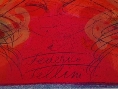 Jean MESSAGIER : Hommage à Federico Fellini - Lithographie signée au crayon 2