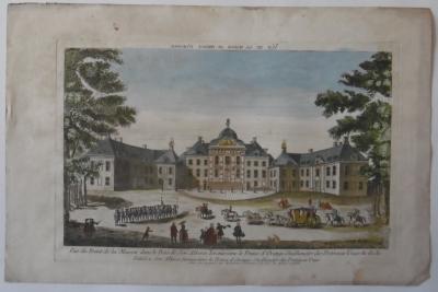 La Maison du prince d’orange - Gravure colorisée - XVIIIe siècle 2