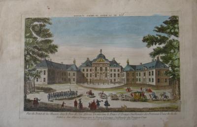 La Maison du prince d’orange - Gravure colorisée - XVIIIe siècle 2