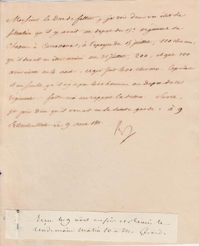 NAPOLEON 1er Lettre signée 1811 2