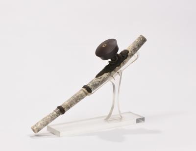 Chine, vers 1940-1950 Pipe à opium en os 2
