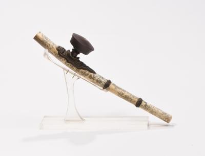 Chine, vers 1940-1950 Pipe à opium en os 2