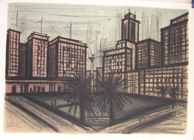 Bernard Buffet  ’’San Francisco’’ (1966) - Lithographie originale signée 2