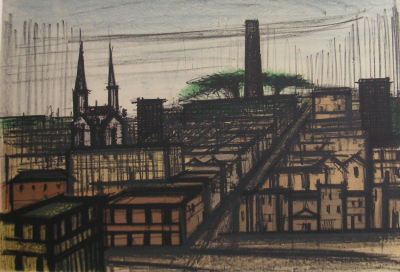 Bernard Buffet  ’’San Francisco’’ (1966) - Lithographie originale signée 2