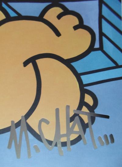 M.CHAT -  Chats Parisiens - Lithographie signée et numérotée 2