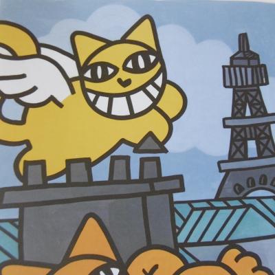 M.CHAT -  Chats Parisiens - Lithographie signée et numérotée 2
