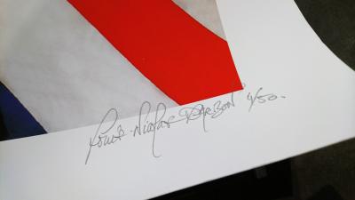 Louis-Nicolas DARBON - Kate & Union Jack - Sérigraphie signée au crayon 2