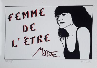 Miss Tic (1956-) : « Portrait de femme » - 2