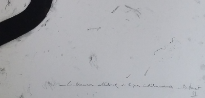 Bernar Venet - Combinaisons aléatoires - Lithographie originale signée au crayon 2