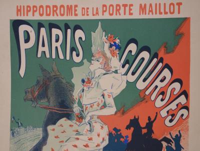 Jules CHERET : Une cavalière élégante, 1897 - Lithographie originale signée 2