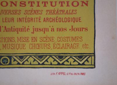 Eugène Grasset : Fêtes de Paris - lithographie originale signée, 1897 2