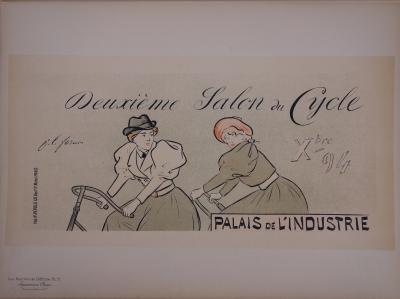 Jean-Louis FORAIN - Les cyclistes - lithographie originale signée, 1897 2