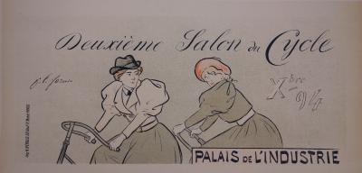 Jean-Louis FORAIN - Les cyclistes - lithographie originale signée, 1897 2