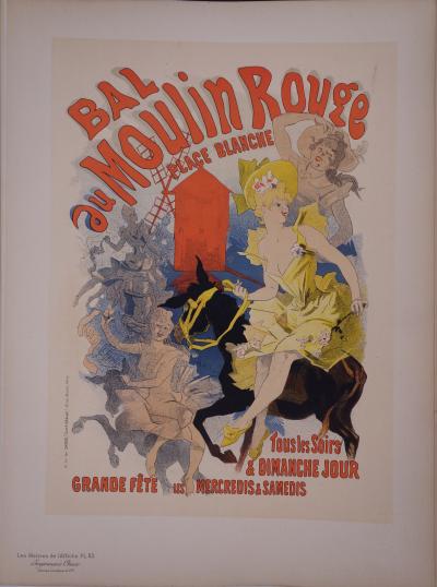Jules Chéret : Bal du Moulin Rouge - lithographie originale signée, 1897 2