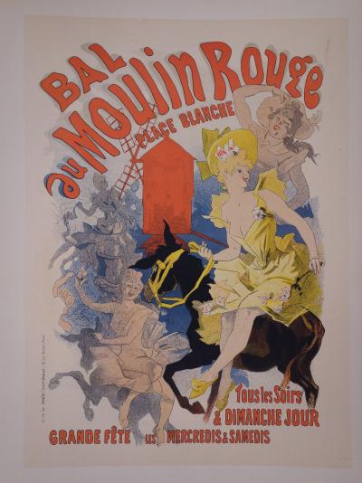 Jules Chéret : Bal du Moulin Rouge - lithographie originale signée, 1897 2
