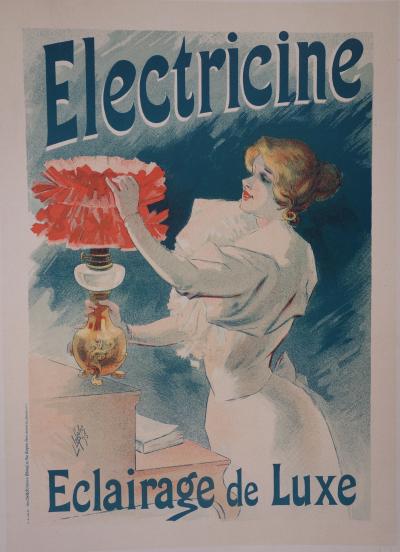 Lucien LEFEVRE : Electricine - lithographie originale signée, 1897 2