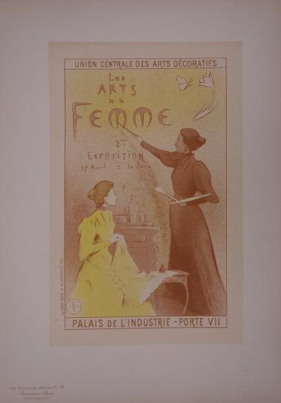 Étienne Adolphe MOREAU-NÉLATON : Les Arts de la Femme - lithographie originale signée, 1897 2