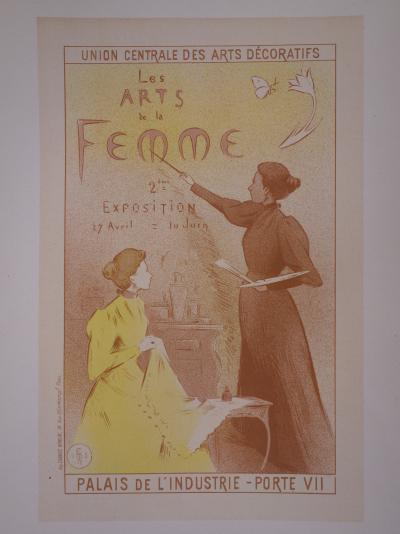 Étienne Adolphe MOREAU-NÉLATON : Les Arts de la Femme - lithographie originale signée, 1897 2