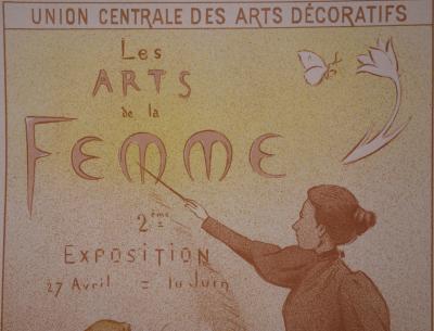 Étienne Adolphe MOREAU-NÉLATON : Les Arts de la Femme - lithographie originale signée, 1897 2