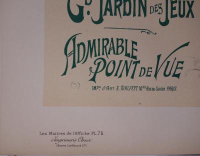 Roedel : Moulin de la Galette - lithographie originale signée, 1897 2