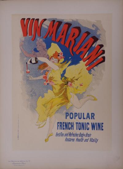 Jules Chéret : Vin Mariani - lithographie originale signée, 1897 2