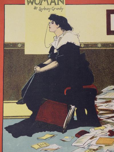 Morrow : L’écrivaine - lithographie originale signée, 1897 2