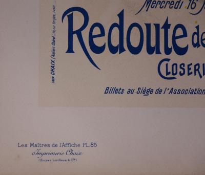 Jules Chéret : Redoute des étudiants - lithographie originale signée, 1897 2